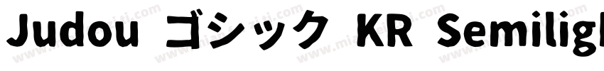 Judou ゴシック KR Semilight Italic字体转换